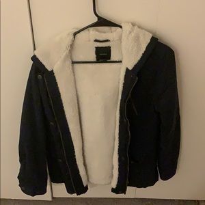 Lined parka. OBO. Great condition. Dark blue